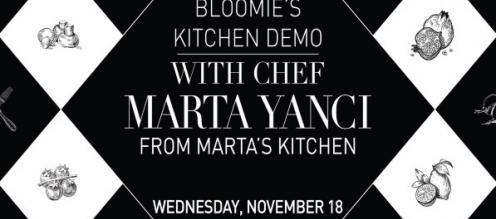 COOKING DEMO AT BLOOMINGDALE’S HOME – DUBAI WITH CHEF MARTA YANCI